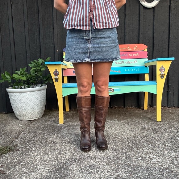Frye Shoes - Frye Brown Leather Boots